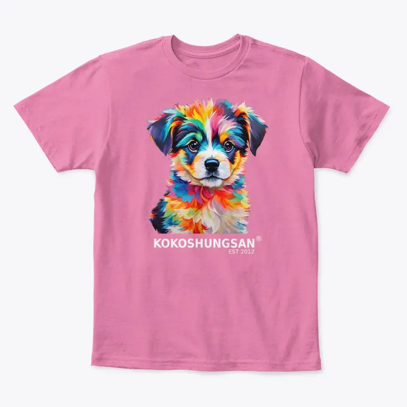 Vibrant Pup Paradise: Toddler Deluxe Tee