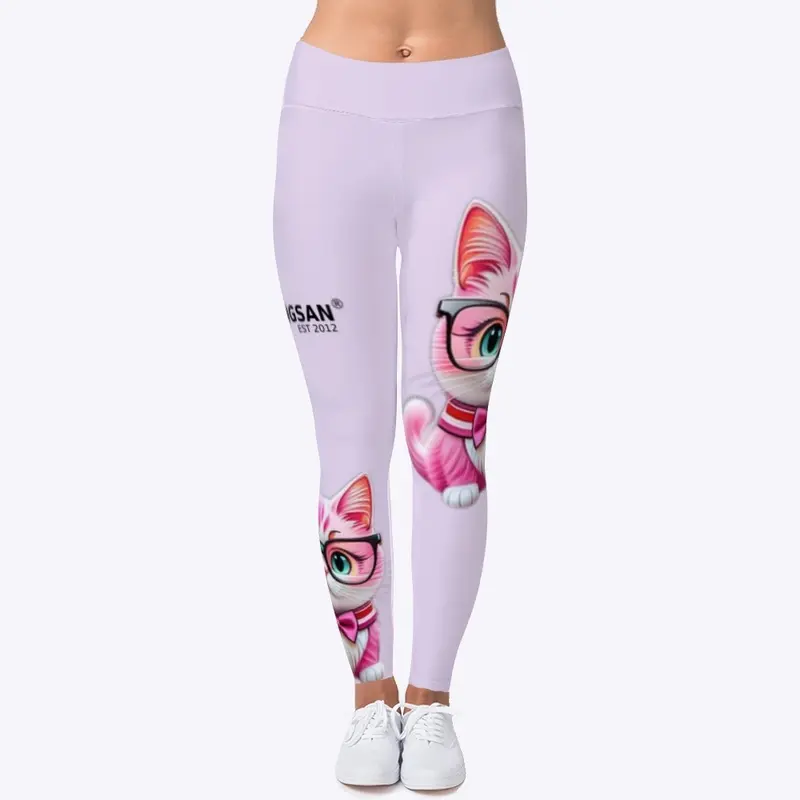 Purrfect Pink Feline Leggings