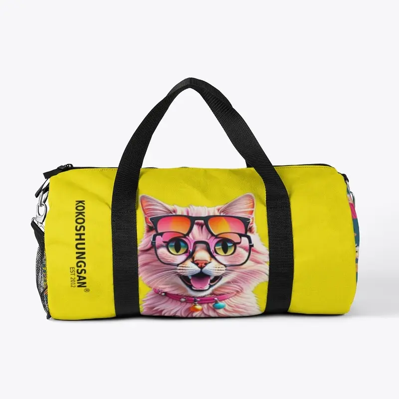 Pink Kitty Sun Duffle