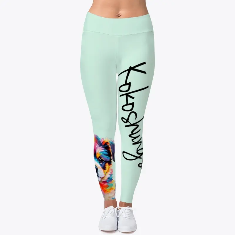 Koko Paws Leggings: Vibrant Chic!