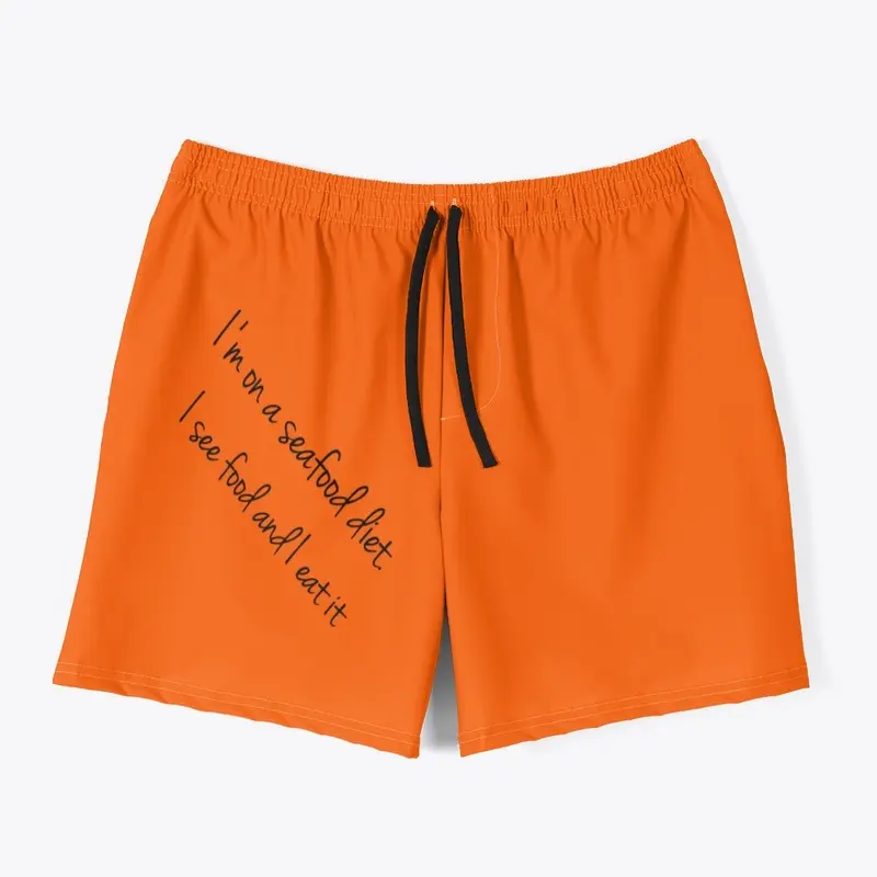 Seafood Sightings' Men's Swim Trunks