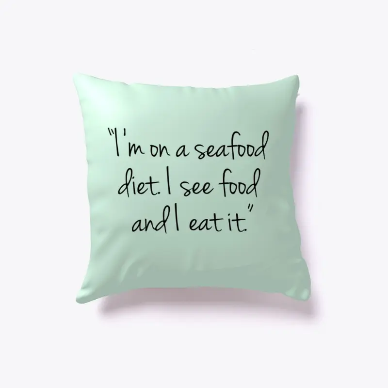 Seafood Sightings Pillow