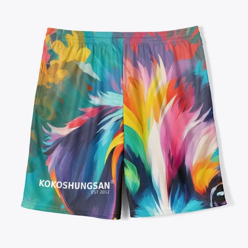 Dog Print Men's Shorts