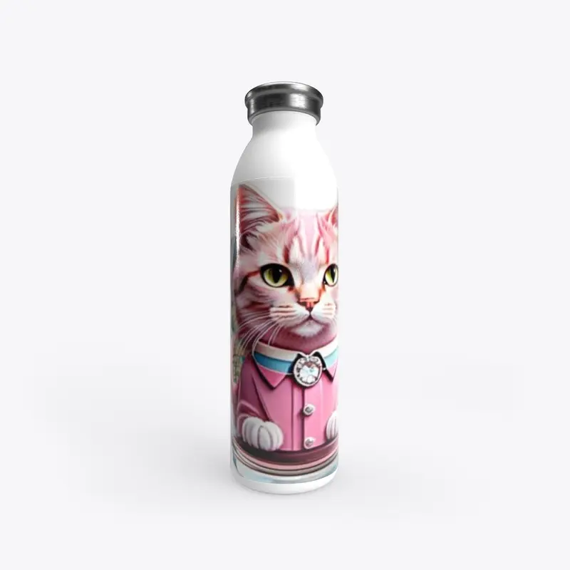 Pink Cat Suit Bottle