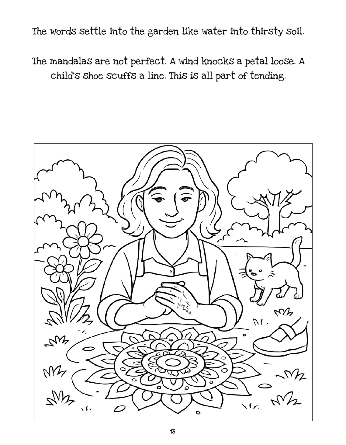 Colouring page sample from Waves of the Heart
