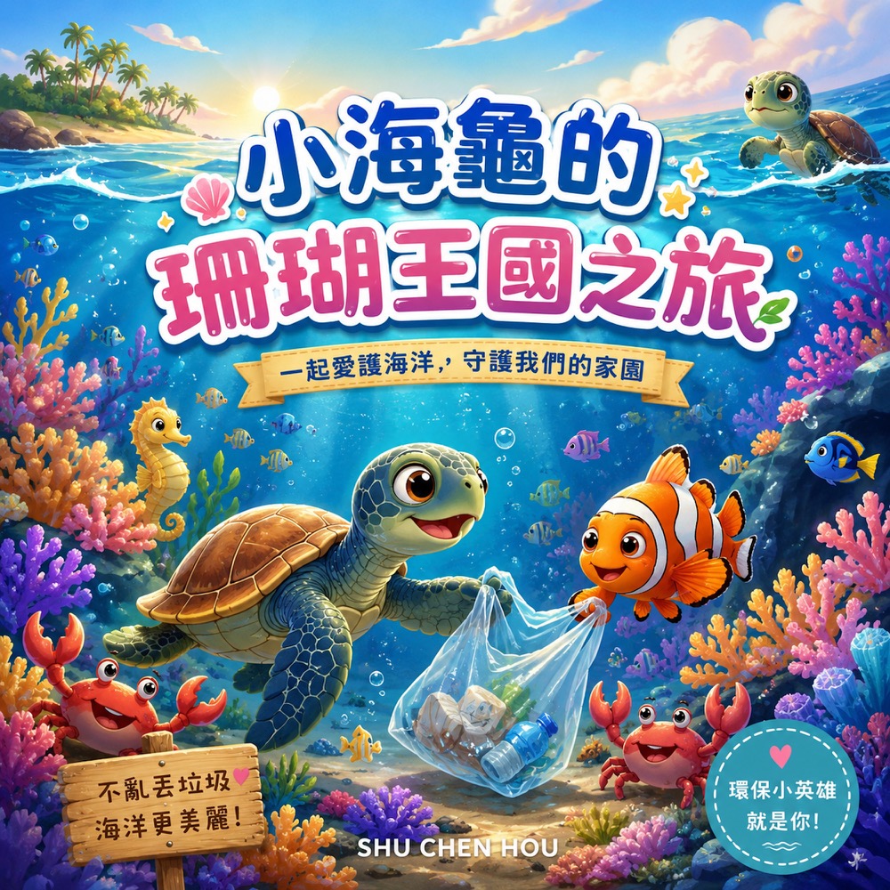 小海龜的珊瑚王國之旅封面